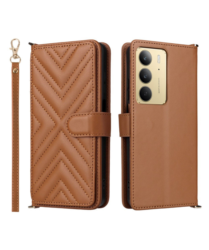 Housse Realme 14x 5G Bandoulière Matelassée