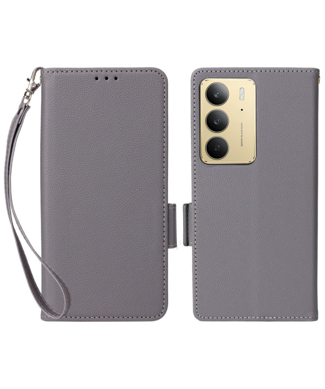 Housse Realme 14x 5G effet cuir à Lanière | FOLKEN