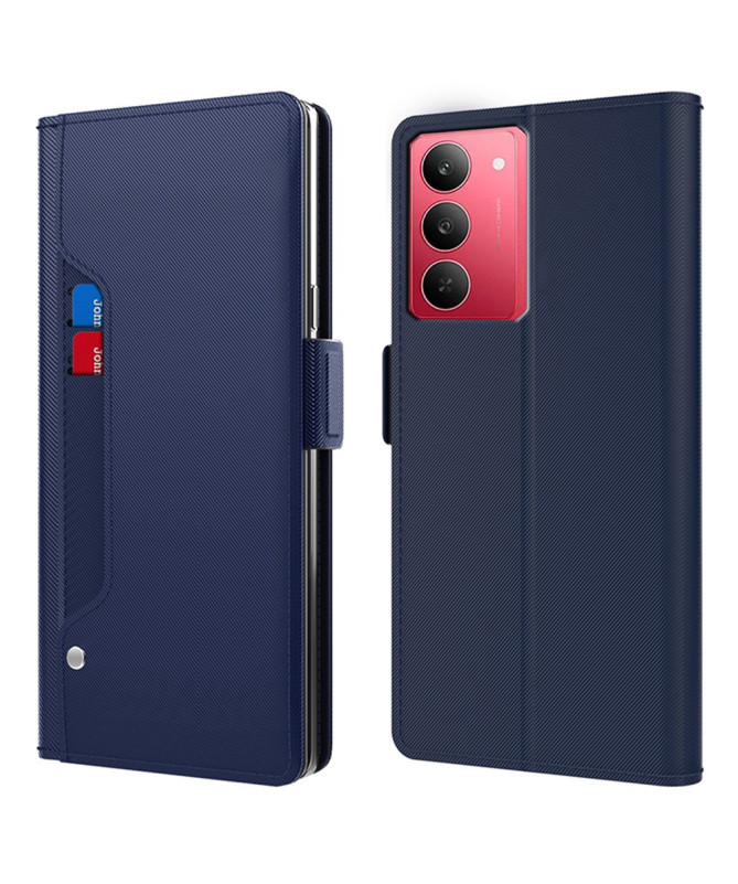 Housse Realme 14x 5G premium porte cartes avec miroir