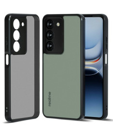 Coque Realme 14x 5G transparente noire mate