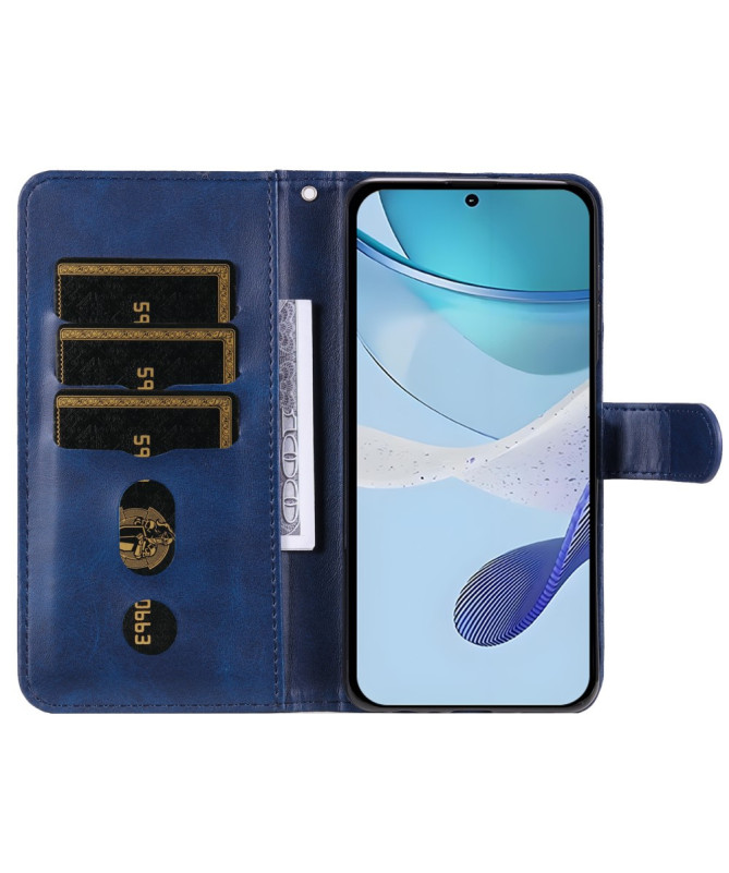 Housse Realme 14x 5G Zipper Pocket effet cuir