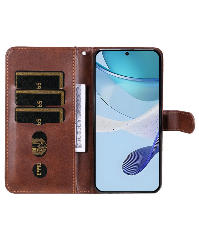 Housse Realme 14x 5G Zipper Pocket effet cuir