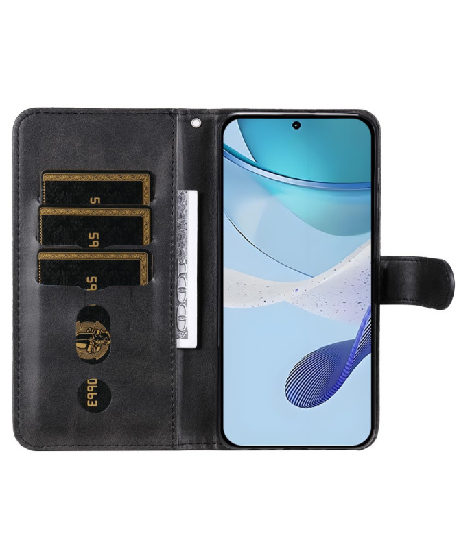 Housse Realme 14x 5G Zipper Pocket effet cuir