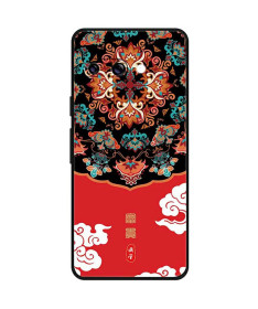 Coque Google Pixel 9a Mandala Coloré et Nuages, Inspiration Chinoise