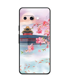 Coque Google Pixel 9a Paysage Japonais, Fleurs de Cerisier