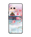 Coque Google Pixel 9a Paysage Japonais, Fleurs de Cerisier