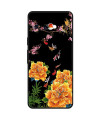 Coque Google Pixel 9a Pivoines Dorées Fond Noir