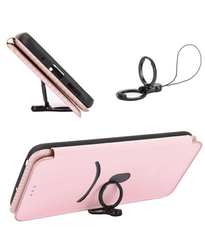 Flip Cover Google Pixel 9a design fibre de carbone