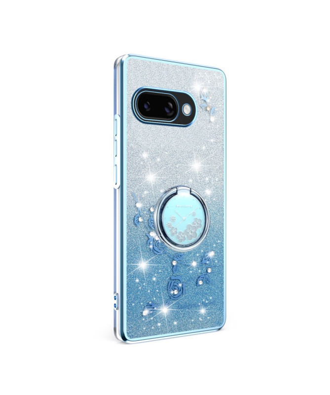 Coque Google Pixel 9a Glamour Glitz avec Anneau