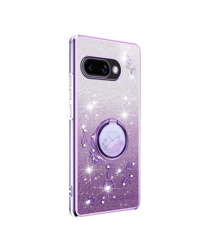 Coque Google Pixel 9a Glamour Glitz avec Anneau