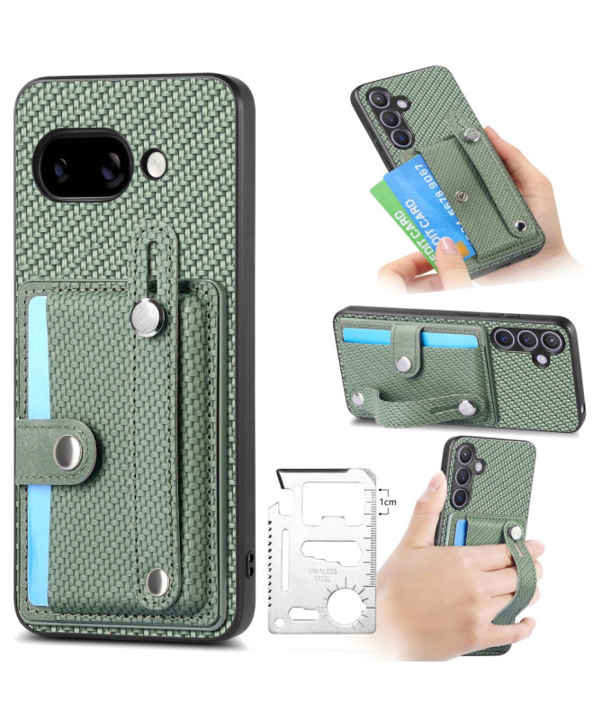 Coque Google Pixel 9a avec Porte-Carte et Anse Support Main
