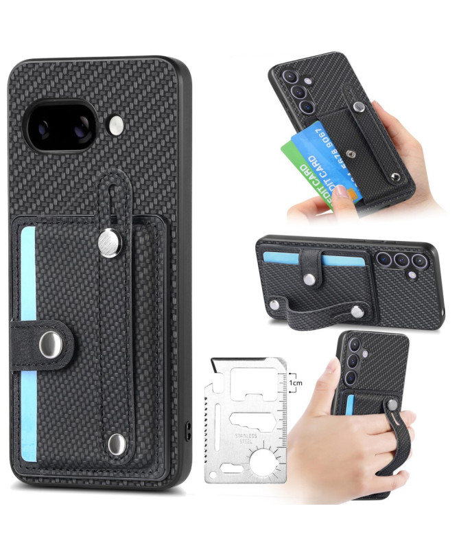 Coque Google Pixel 9a avec Porte-Carte et Anse Support Main