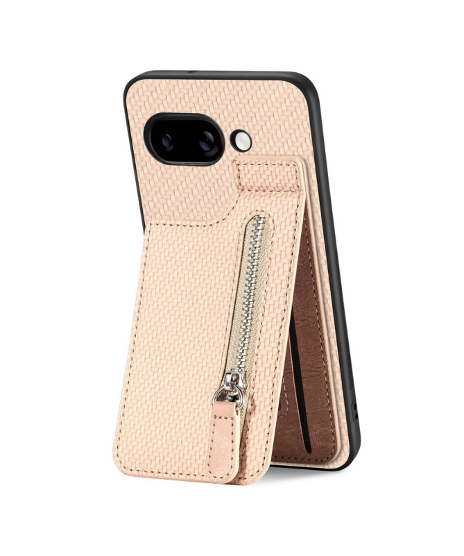 Coque Google Pixel 9a avec Porte-Carte Zippée et Support Intégré