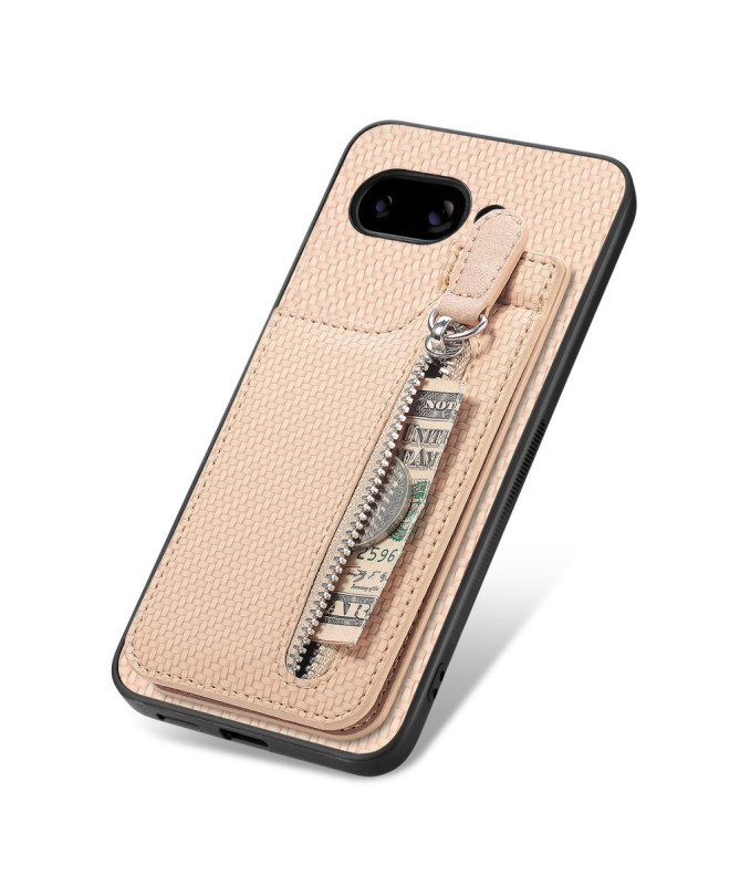 Coque Google Pixel 9a avec Porte-Carte Zippée et Support Intégré