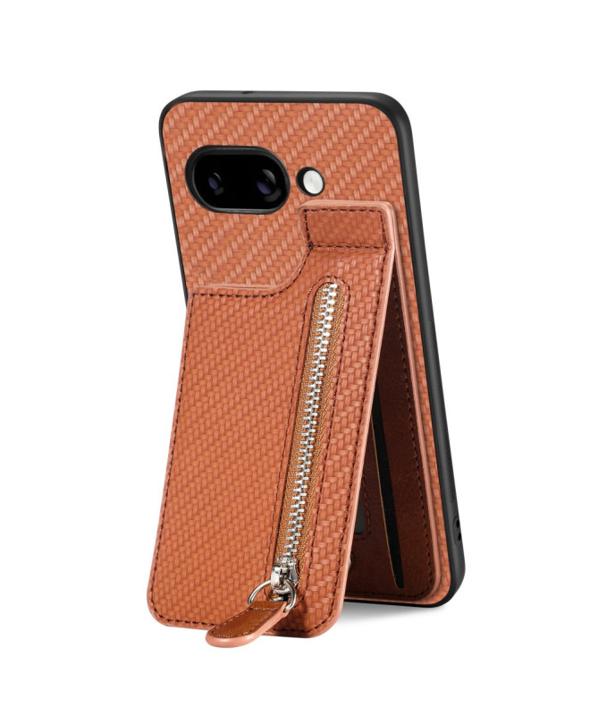 Coque Google Pixel 9a avec Porte-Carte Zippée et Support Intégré