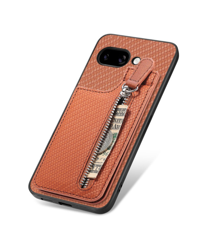 Coque Google Pixel 9a avec Porte-Carte Zippée et Support Intégré