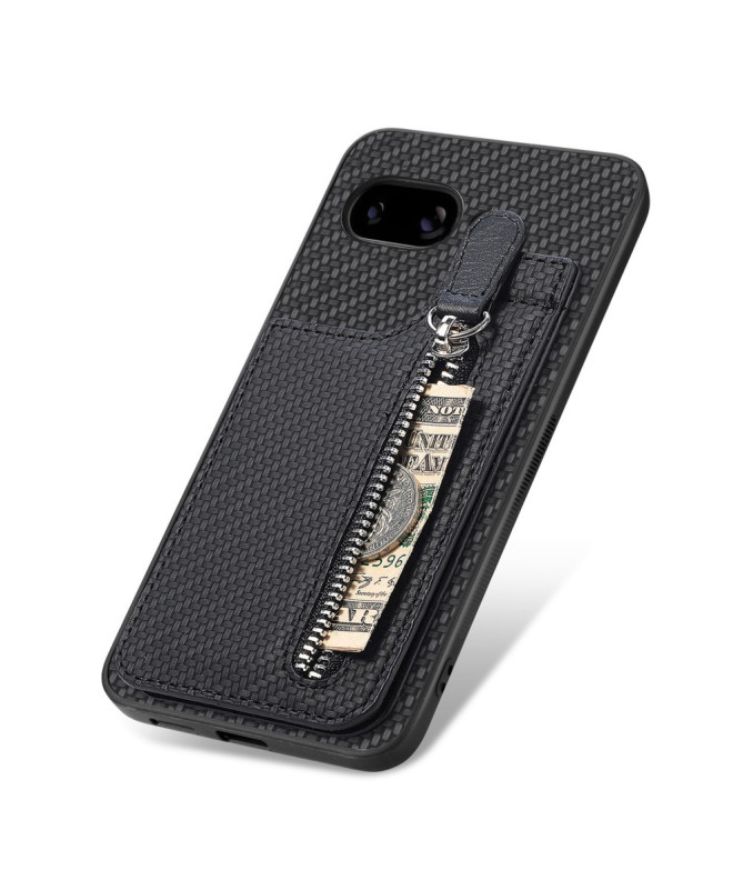 Coque Google Pixel 9a avec Porte-Carte Zippée et Support Intégré