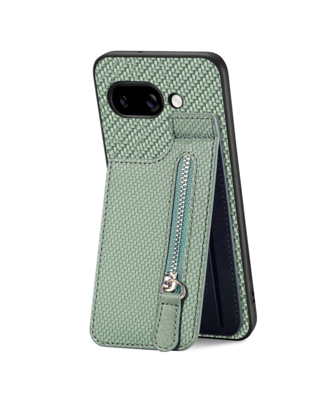 Coque Google Pixel 9a avec Porte-Carte Zippée et Support Intégré