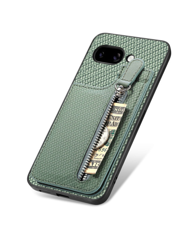 Coque Google Pixel 9a avec Porte-Carte Zippée et Support Intégré