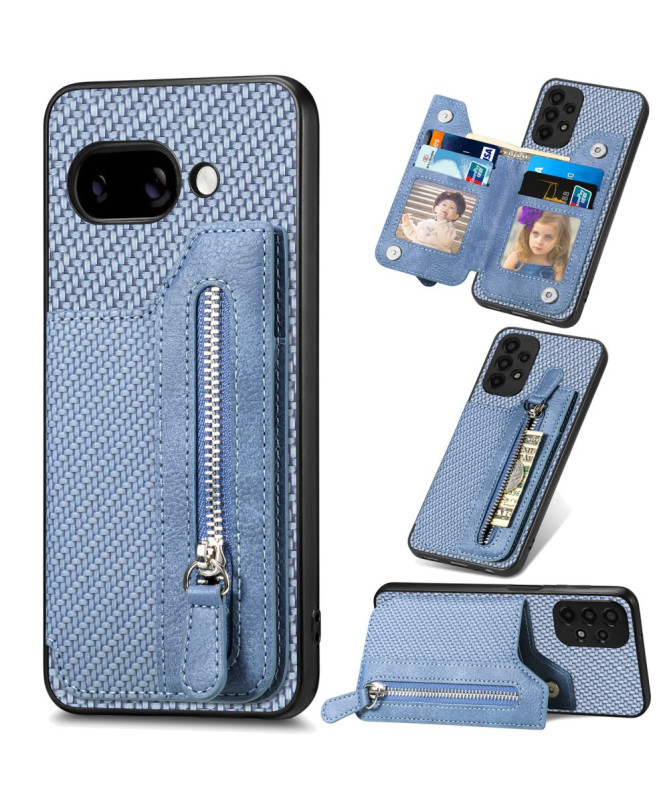 Coque Google Pixel 9a Portefeuille Zippé et Support