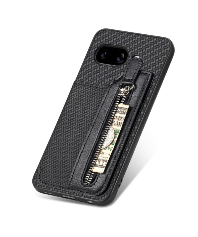 Coque Google Pixel 9a Portefeuille Zippé et Support