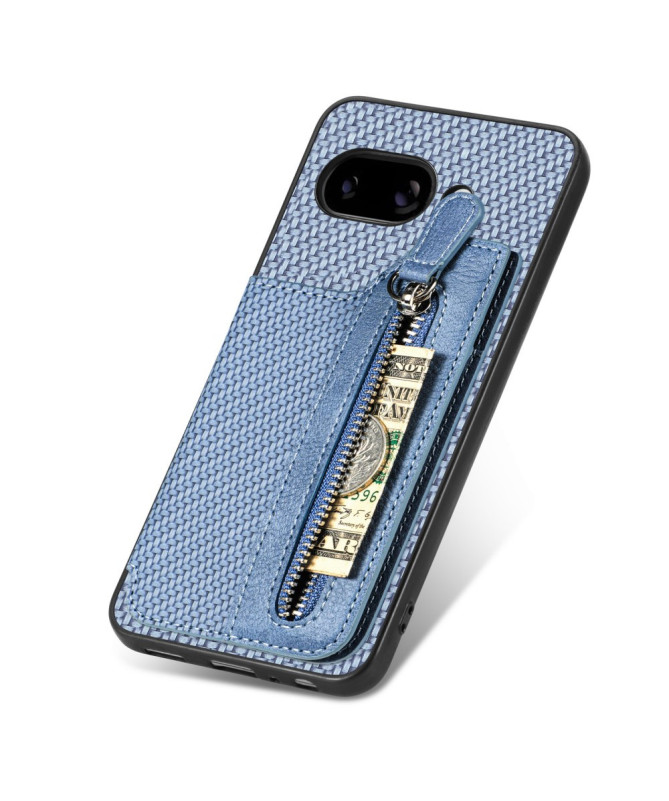 Coque Google Pixel 9a Portefeuille Zippé et Support