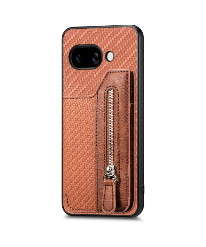 Coque Google Pixel 9a Portefeuille Zippé et Support