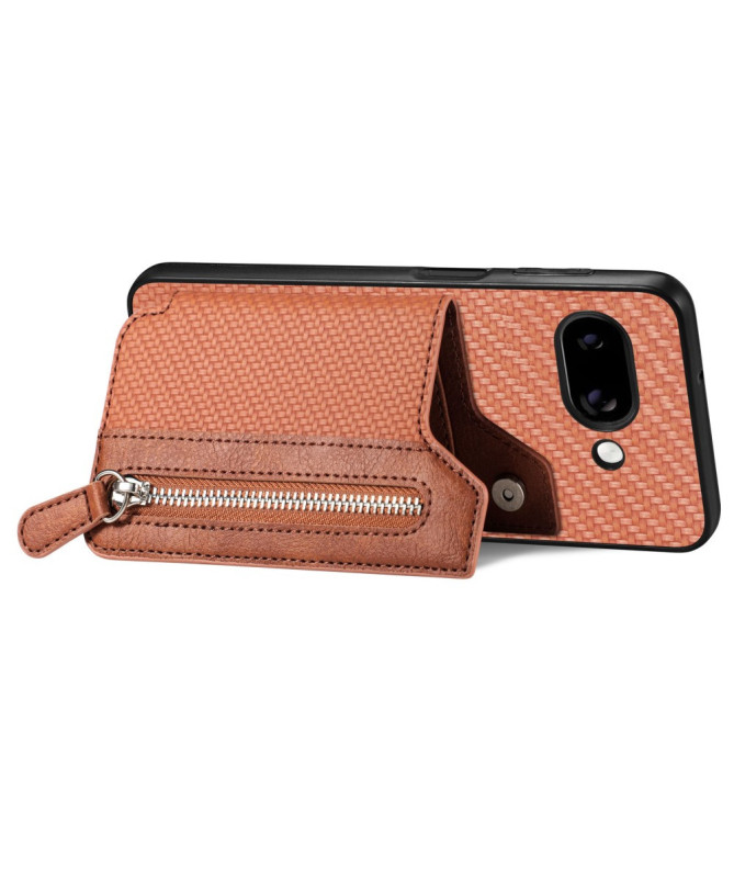 Coque Google Pixel 9a Portefeuille Zippé et Support