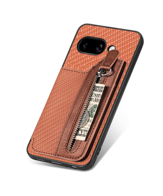 Coque Google Pixel 9a Portefeuille Zippé et Support