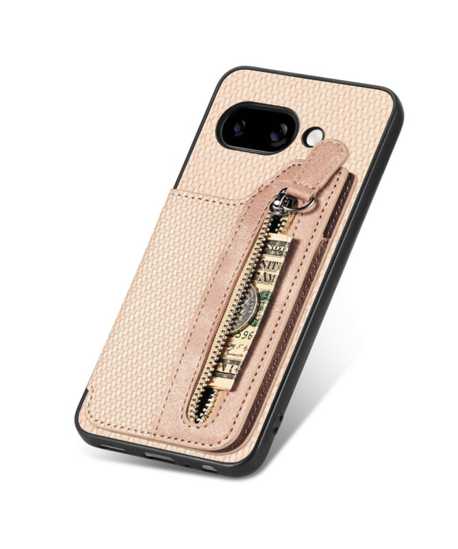 Coque Google Pixel 9a Portefeuille Zippé et Support