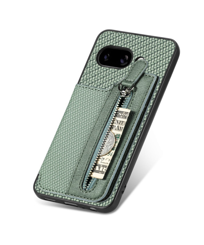 Coque Google Pixel 9a Portefeuille Zippé et Support