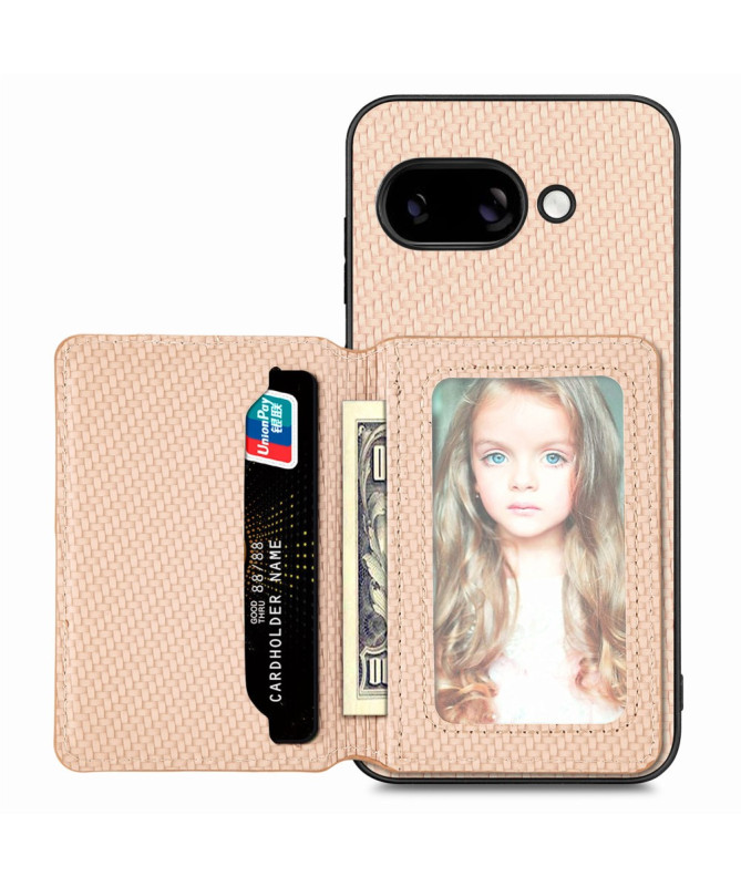 Coque Google Pixel 9a | Portefeuille RFID Carbone