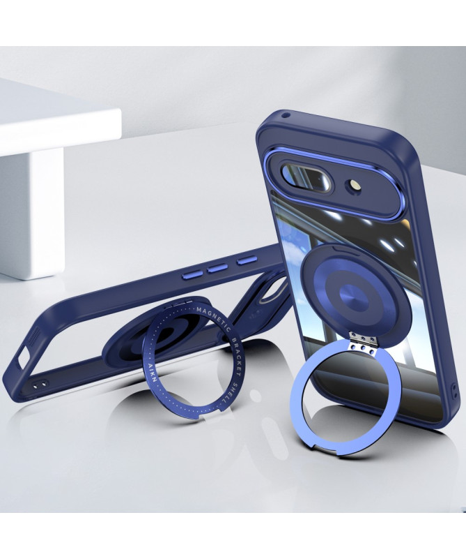 Coque Google Pixel 9a Anneau 360 dégrés Transparent Renforcée