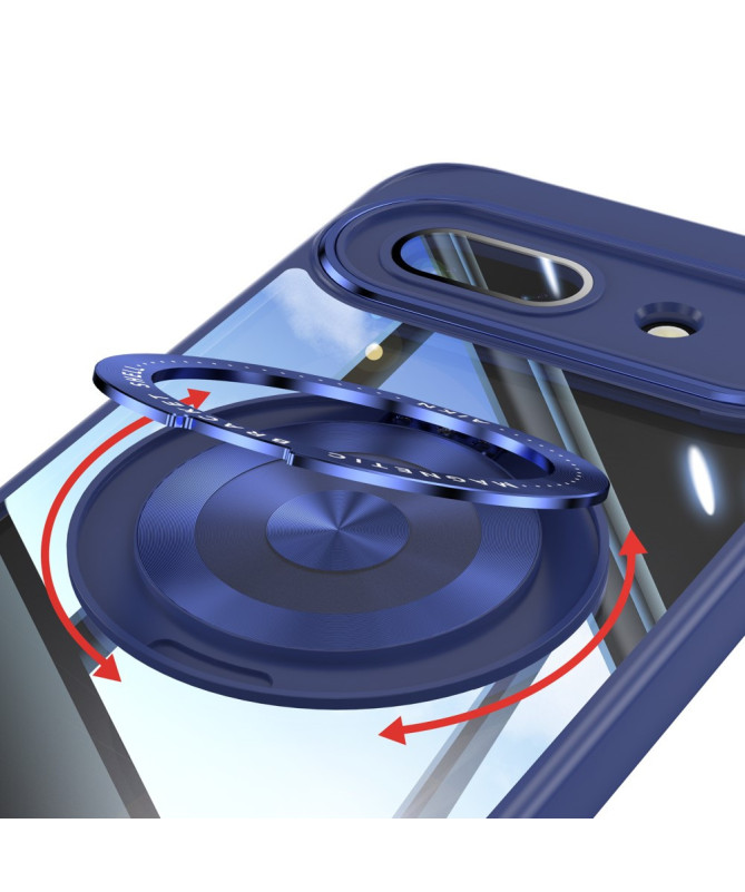 Coque Google Pixel 9a Anneau 360 dégrés Transparent Renforcée