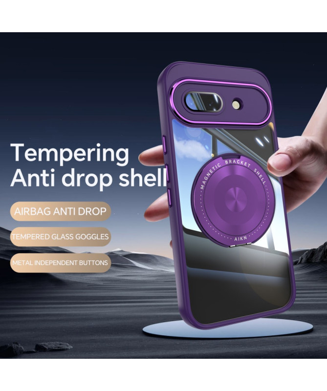 Coque Google Pixel 9a Anneau 360 dégrés Transparent Renforcée