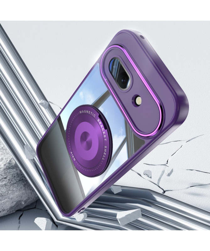 Coque Google Pixel 9a Anneau 360 dégrés Transparent Renforcée