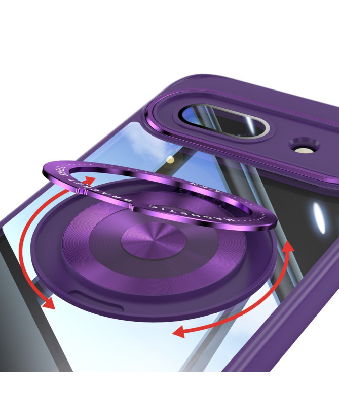 Coque Google Pixel 9a Anneau 360 dégrés Transparent Renforcée