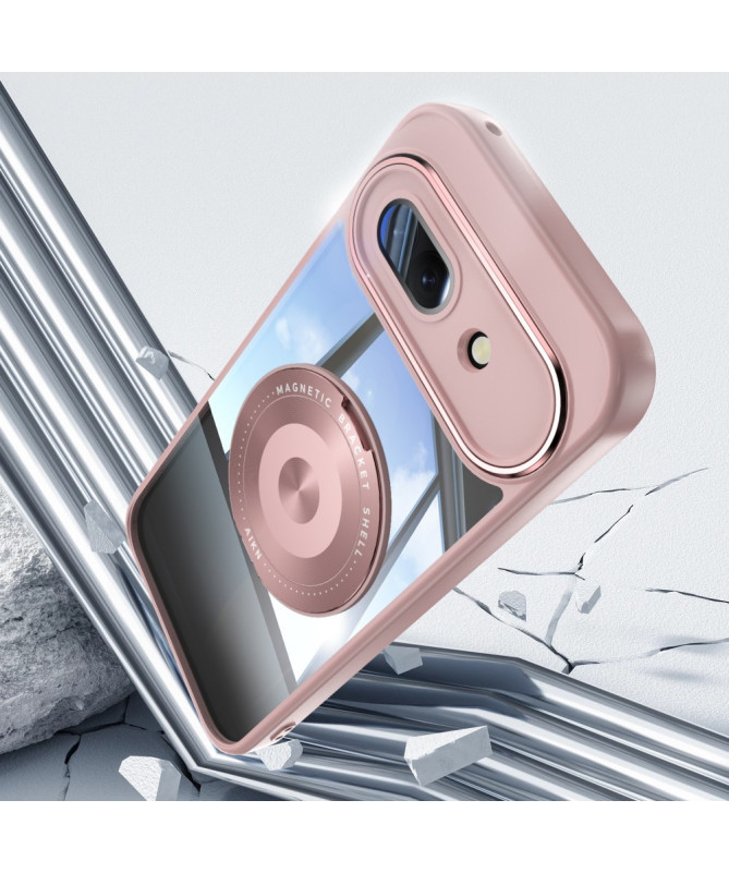 Coque Google Pixel 9a Anneau 360 dégrés Transparent Renforcée