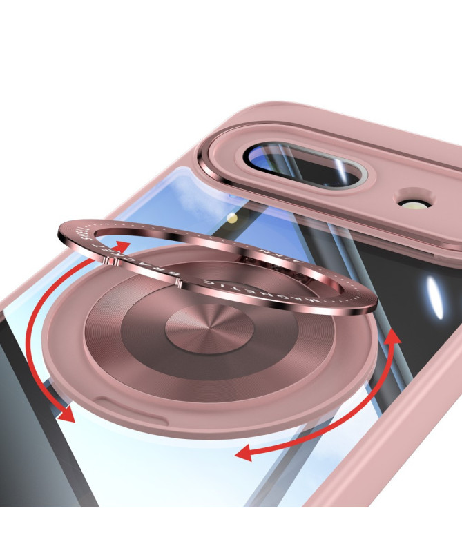 Coque Google Pixel 9a Anneau 360 dégrés Transparent Renforcée