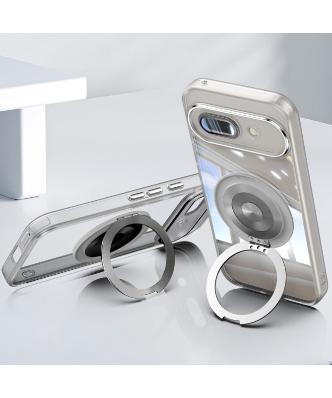 Coque Google Pixel 9a Anneau 360 dégrés Transparent Renforcée