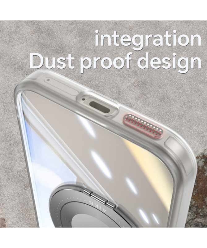 Coque Google Pixel 9a Anneau 360 dégrés Transparent Renforcée