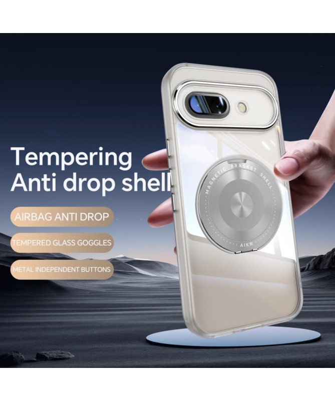 Coque Google Pixel 9a Anneau 360 dégrés Transparent Renforcée