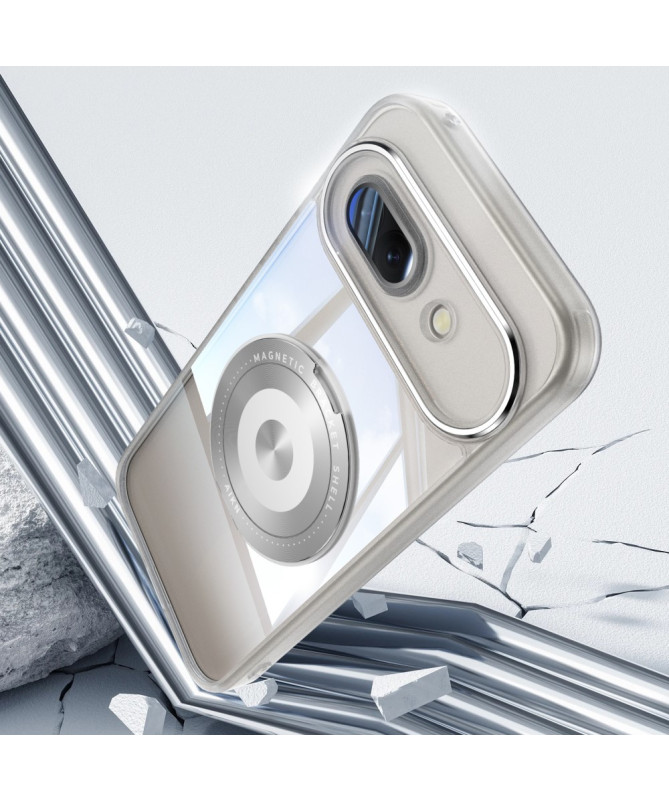 Coque Google Pixel 9a Anneau 360 dégrés Transparent Renforcée