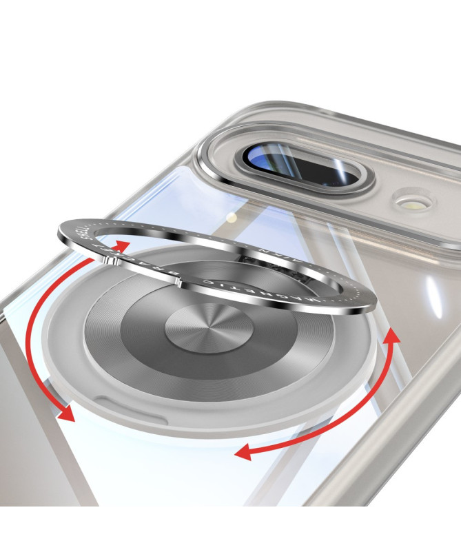 Coque Google Pixel 9a Anneau 360 dégrés Transparent Renforcée