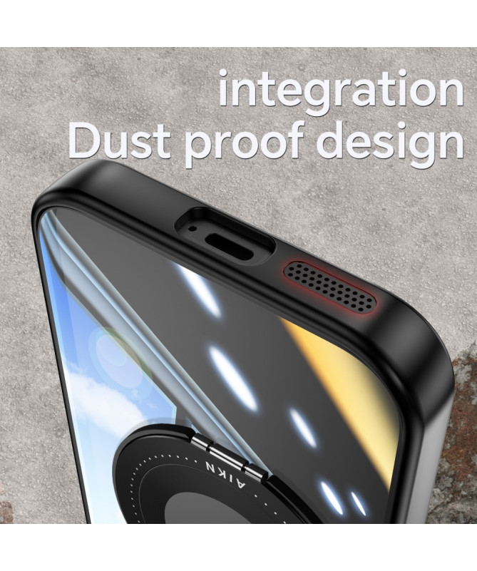 Coque Google Pixel 9a Anneau 360 dégrés Transparent Renforcée