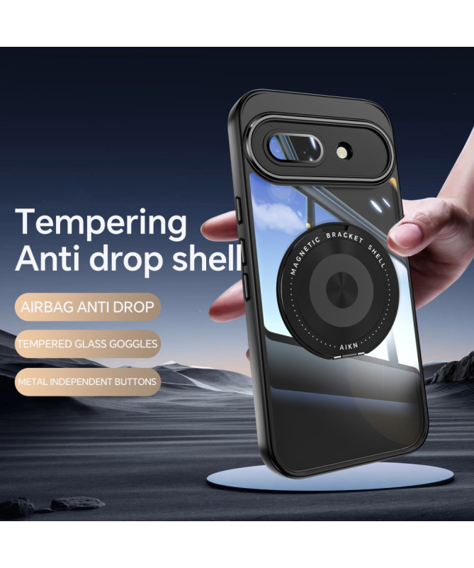 Coque Google Pixel 9a Anneau 360 dégrés Transparent Renforcée