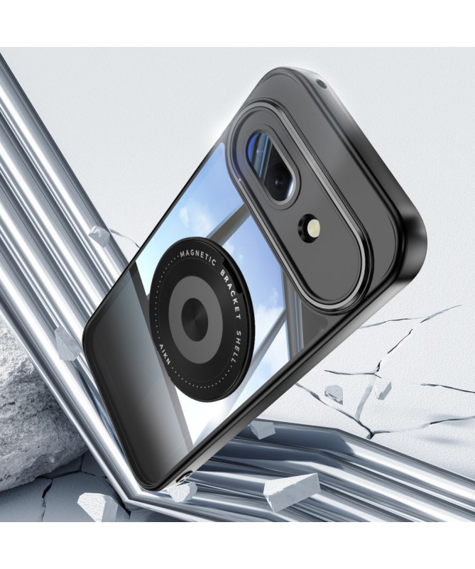 Coque Google Pixel 9a Anneau 360 dégrés Transparent Renforcée