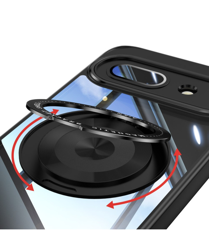 Coque Google Pixel 9a Anneau 360 dégrés Transparent Renforcée