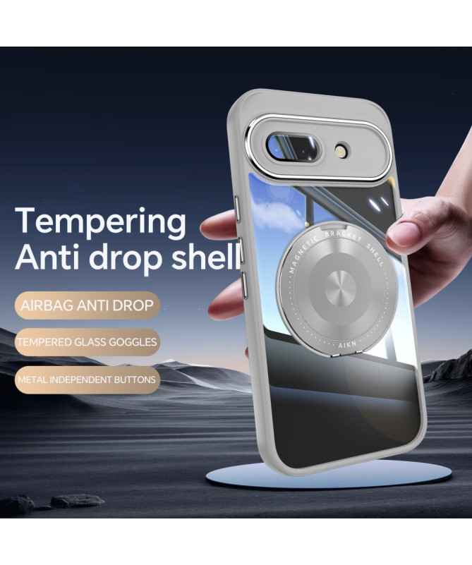 Coque Google Pixel 9a Anneau 360 dégrés Transparent Renforcée