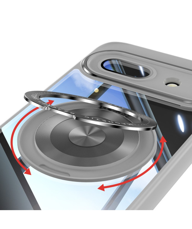 Coque Google Pixel 9a Anneau 360 dégrés Transparent Renforcée